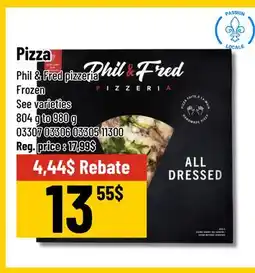 Mayrand Pizza Phil & Fred pizzeria offer