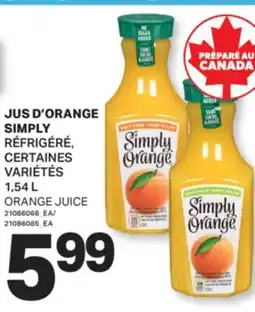 L'Intermarché JUS D'ORANGE SIMPLY | ORANGE JUICE 1,54 L offer