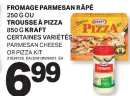 L'Intermarché FROMAGE PARMESAN RÂPÉ 250 G OU TROUSSE À PIZZA 850 G | PARMESAN CHEESE OR PIZZA KIT offer