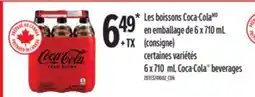 L'Intermarché LES BOISSONS COCA-COLA EN EMBALLAGE DE 6 X 710ml offer