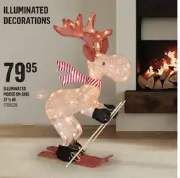 Canac Illuminated Moose on Skis 37 3/8 in offer