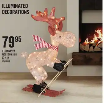 Canac Illuminated Moose on Skis 37 3/8 in offer