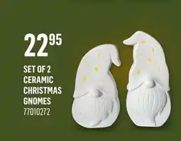 Canac Set of 2 Ceramic Christmas Gnomes offer