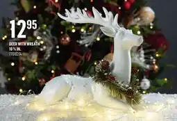 Canac Deer with Wreath 10 3/4 in offer
