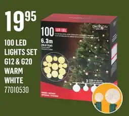 Canac 100 LED Lights Set G12 & G20 Warm White offer