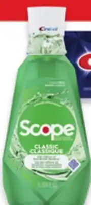Walmart Crest Scope mouthwash 1 L offer