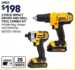 RONA DeWalt 2-PIECE IMPACT DRIVER AND DRILL TOOL COMBO KIT offer