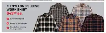 RONA MEN'S LONG SLEEVE WORK SHIRT offer
