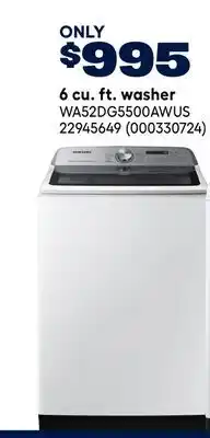 RONA 6 cu. ft. washer offer