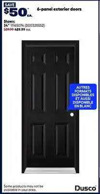 RONA DUSCO 6-panel exterior doors offer