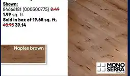 RONA MONO SERRA 8-mm laminating flooring offer