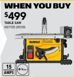 RONA TABLE SAW offer