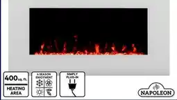 RONA NAPOLEON Lumi wall-mounted electric fireplace 36, 5000-BTU offer