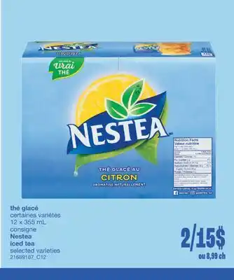 Wholesale Club THÉ GLACÉ, 12 x 355 mL offer