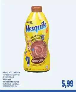 Wholesale Club SIROP AU CHOCOLAT, 510/700 ML offer