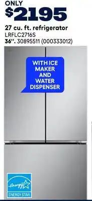 RONA LG 27 cu. ft. refrigerator 36 offer