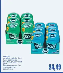 Wholesale Club GOMME EXCEL OU/OR JUICY FRUIT, 6 UN offer