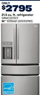 RONA FRIGIDAIRE 21.5 cu. ft. refrigerator offer