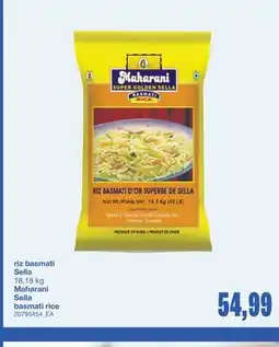 Wholesale Club RIZ BASMATI SELLA, 18,18 KG offer