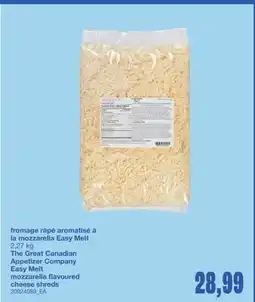 Wholesale Club FROMAGE RÂPÉ AROMATISÉ À LA MOZZARELLA EASY MELT, 2,27 kg offer