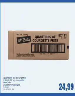 Wholesale Club QUARTIERS DE COURGETTE 2,26/2,27 KG offer