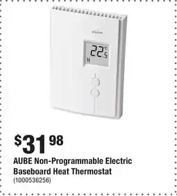 Home Depot AUBE Non-Programmable Electric Baseboard Heat Thermostat offer