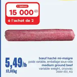 Wholesale Club BŒUF HACHÉ MI-MAIGRE offer