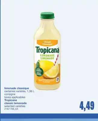 Wholesale Club LIMONADE CLASSIQUE, 1,36 L offer