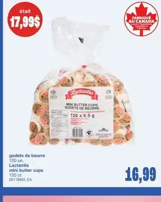 Wholesale Club GODETS DE BEURRE LACTANTIA, 120 UN offer