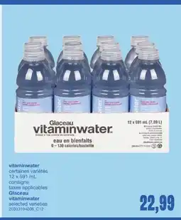 Wholesale Club VITAMINWATER, 12 x 591 mL offer