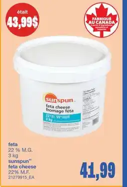 Wholesale Club FETA SUNSPUN, 3 KG offer