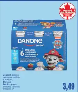 Wholesale Club YOGOURT DANINO, 6 X 93 ML offer