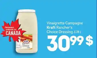 Wholesale Club VINAIGRETTE CAMPAGNE, 3.78 L offer