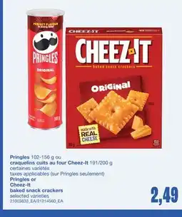 Wholesale Club PRINGLES, 102-156 G OU CRAQUELINS CUITS AU FOUR CHEEZ-IT, 191/200 G offer