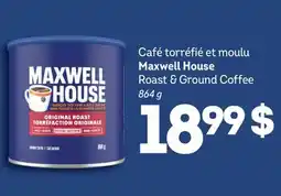 Wholesale Club CAFE TORREFIE ET MOULU MAXWELL HOUSE, 864 g offer