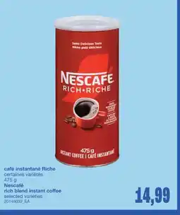 Wholesale Club CAFÉ INSTANTANÉ RICHE, 475 G offer