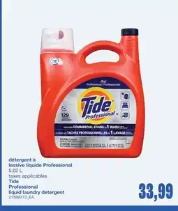 Wholesale Club DÉTERGENT À LESSIVE LIQUIDE PROFESSIONAL TIDE, 5,02 L offer