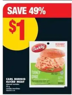 No Frills CARL BUDDIG SLICED MEAT offer