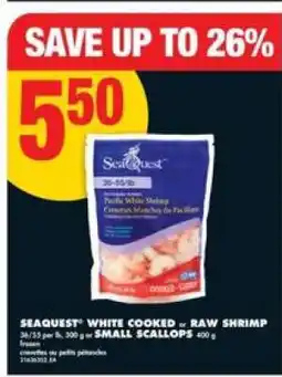 No Frills SEAQUEST WHITE COOKED or RAW SHRIMP offer