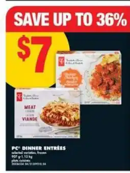 No Frills PC DINNER ENTRÉES offer