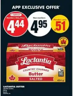 No Frills LACTANTIA BUTTER offer