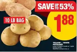 No Frills Yellow or White Potatoes offer