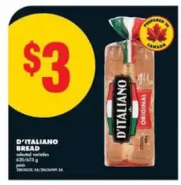 No Frills D'ITALIANO BREAD offer