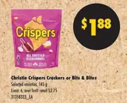 No Frills Christie Crispers Crackers or Bits & Bites offer