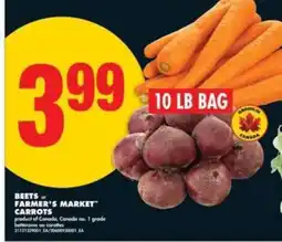 No Frills BEETS or FARMER'S MARKET CARROTS offer