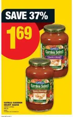 No Frills Catelli Garden Select Sauce offer