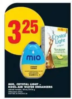 No Frills MIO, CRYSTAL LIGHT, KOOL-AID WATER ENHANCERS offer