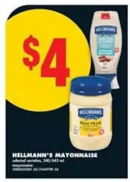 No Frills Hellmann's Mayonnaise offer