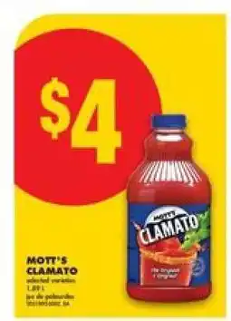 No Frills Mott's Clamato offer