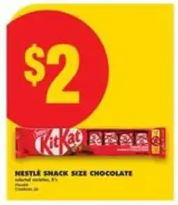 No Frills NESTLÉ SNACK SIZE CHOCOLATE offer